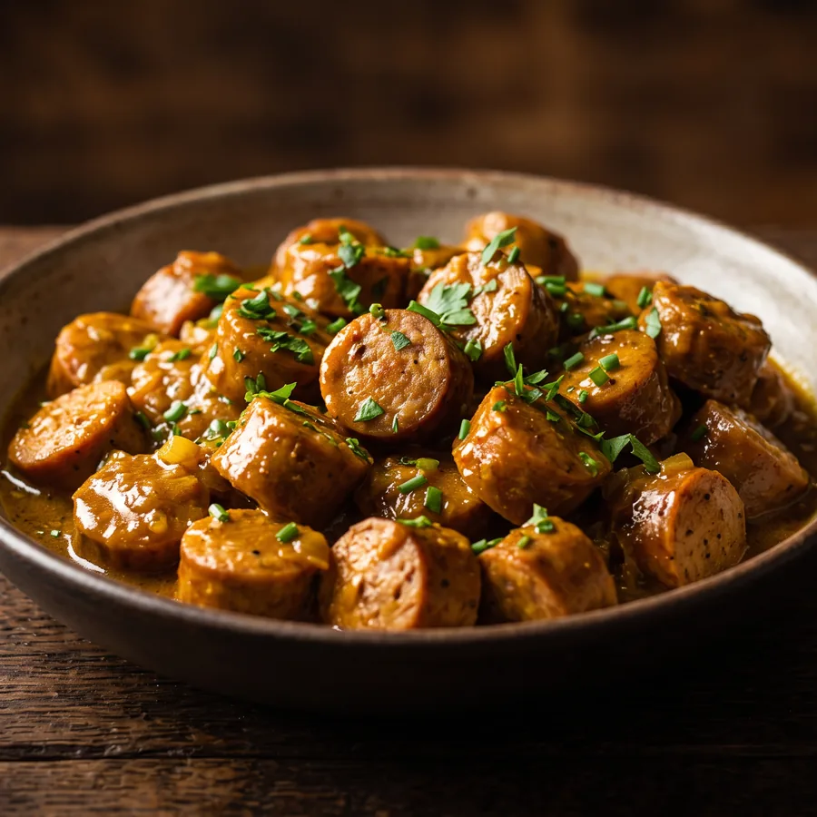 Sausage curry, ready to heat